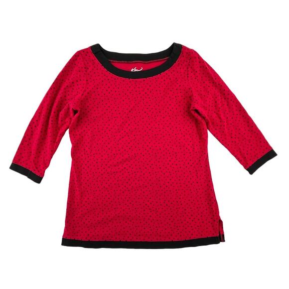 LEELA | S Kim Rogers Red Black Polka Dot Ladybug Cosplay Halloween Costume Shirt - Picture 1 of 6